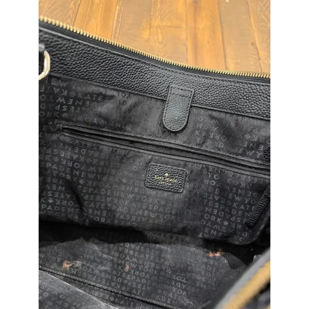 Kate Spade Mulberry Street Lise Black Leather Tote